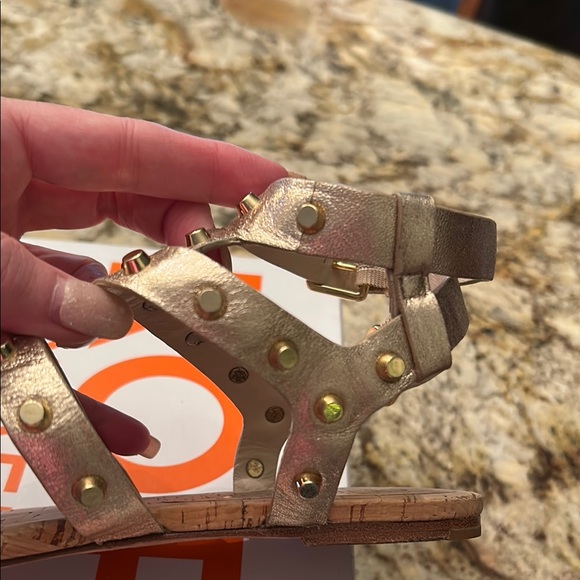 Gold Studded Gladiator Sandals - Picture 4 of 4